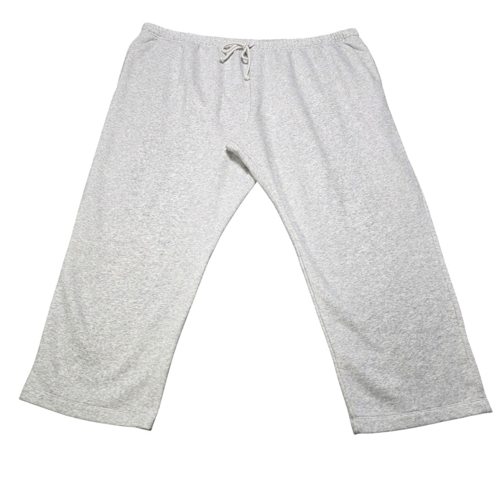 Skims Sweatpants Lounge Pants Light Gray‎ Fleece Lined Size 5X Wide Leg Casual